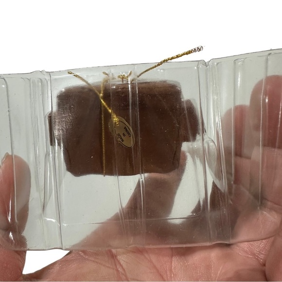 1988 Enesco Santa and Mouse Christmas Hanging Ornament NORTH POLE DEADLINE - Picture 11 of 11